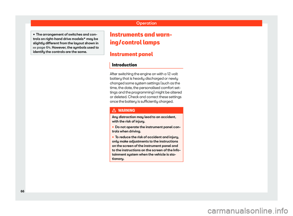 Seat Tarraco 2020 Repair Manual Operation
