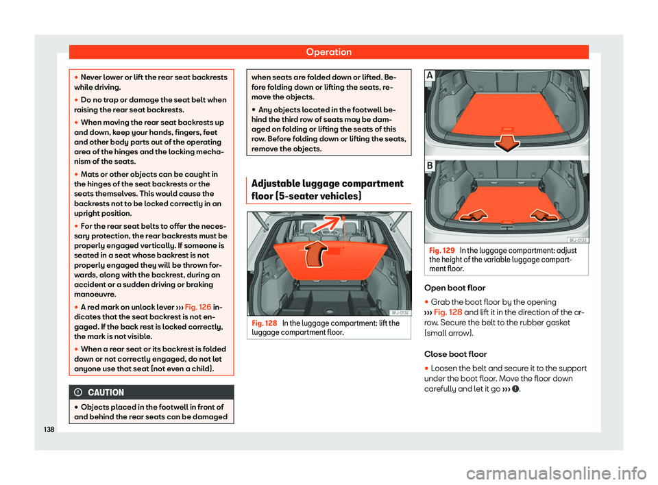 Seat Tarraco 2019  Owners manual Operation
