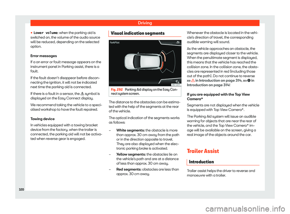 Seat Tarraco 2019  Owners manual Driving
