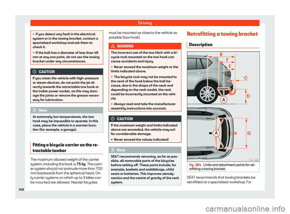 Seat Tarraco 2019  Owners manual Driving
