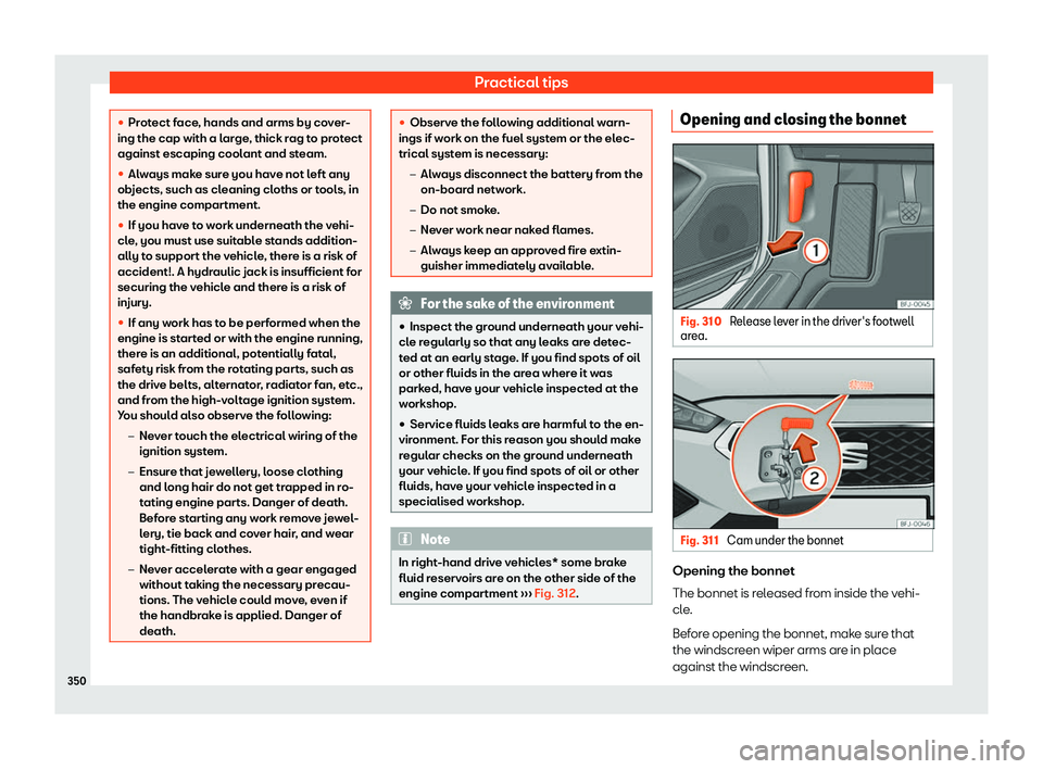 Seat Tarraco 2019  Owners manual Practical tips
