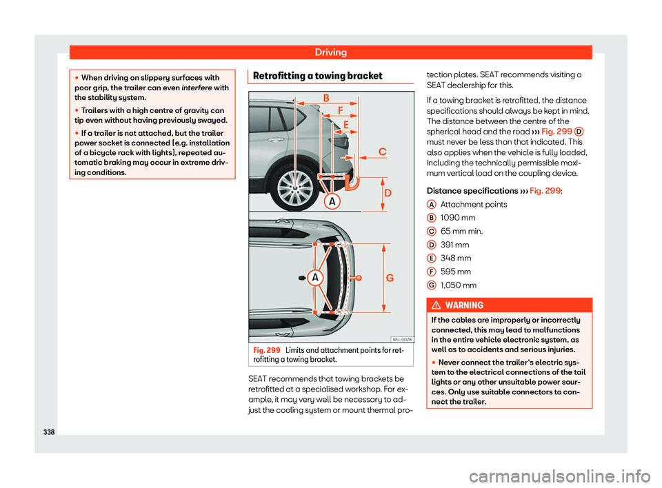 Seat Tarraco 2018  Owners manual Driving
