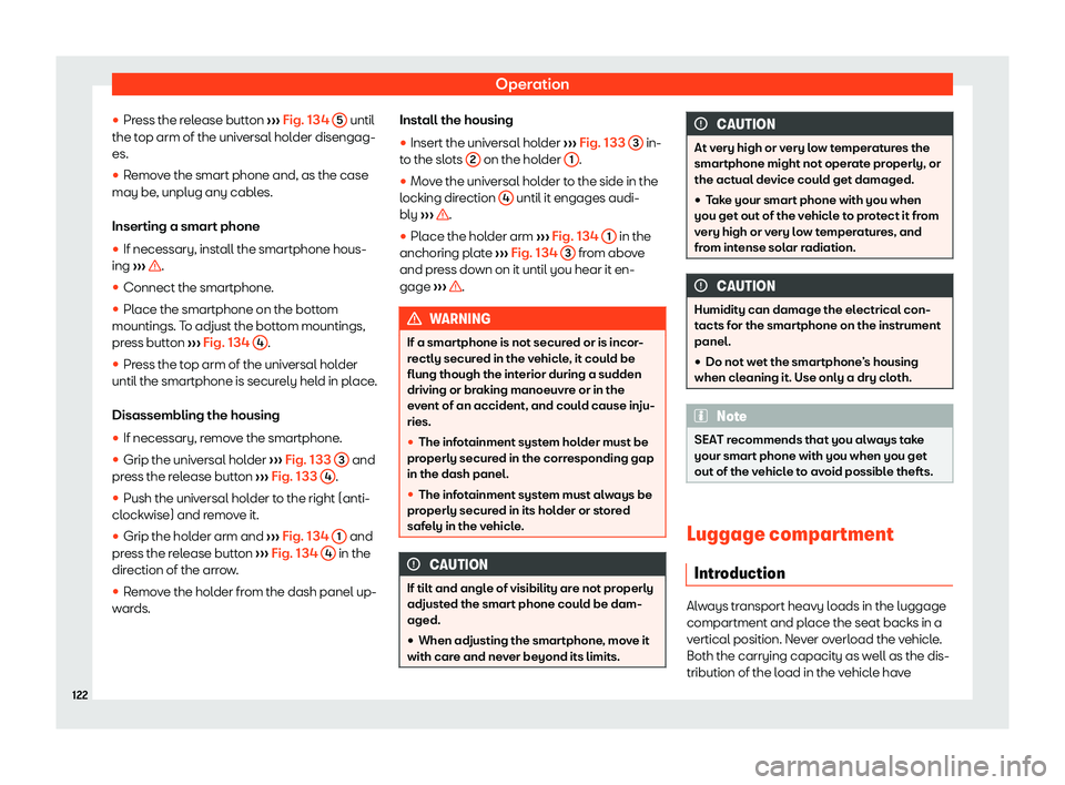 Seat Mii 2018  Owners manual Operation
