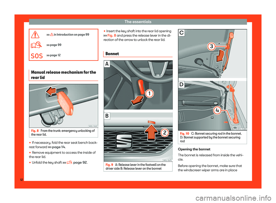 Seat Mii 2018 User Guide The essentials
� 