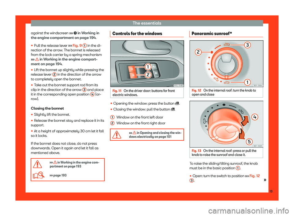 Seat Mii 2018 User Guide The essentials
against the windscreen  