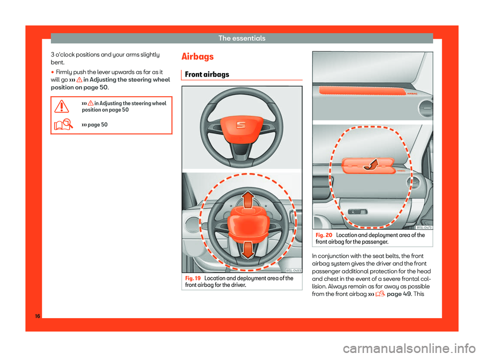 Seat Mii 2018 User Guide The essentials
3 o
