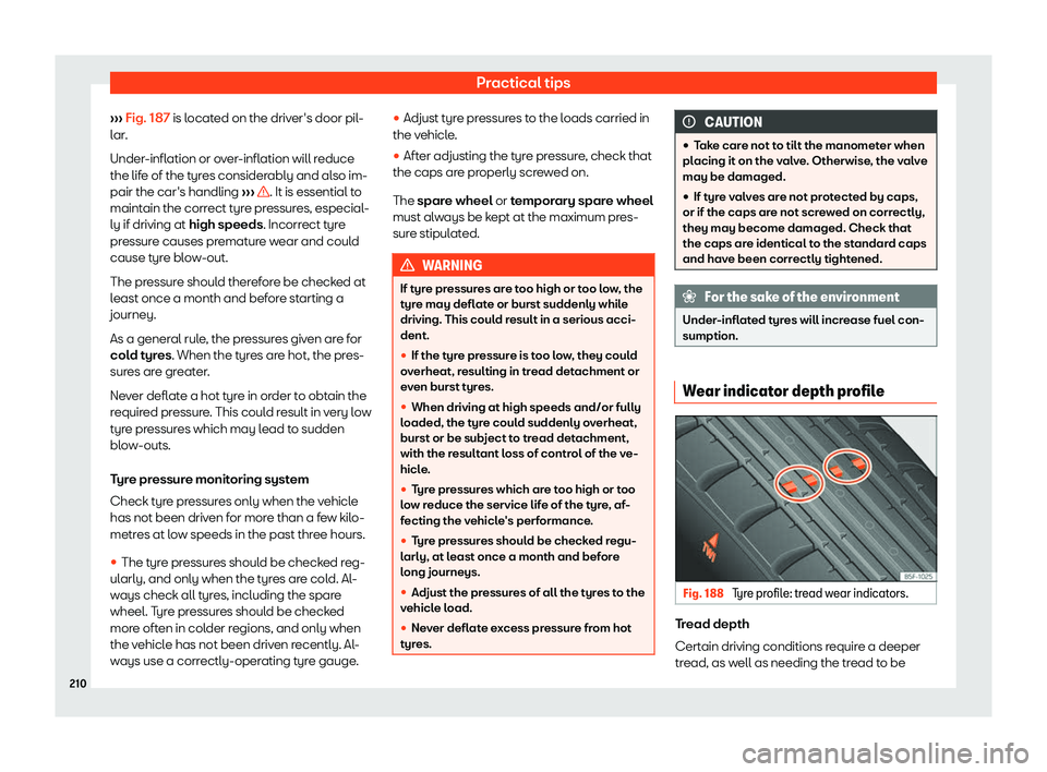 Seat Mii 2018  Owners manual Practical tips
