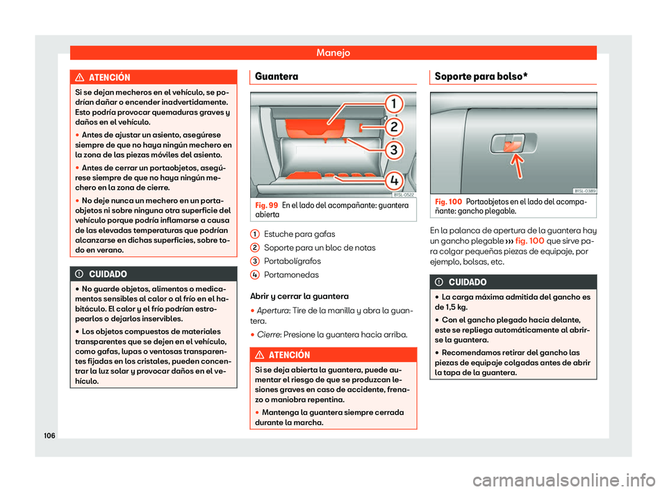 Seat Mii electric 2020  Manual de instrucciones (in Spanish) Manejo
ATENCI
