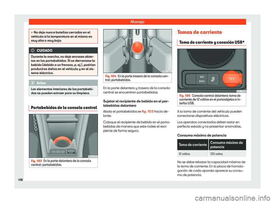 Seat Mii electric 2020  Manual de instrucciones (in Spanish) Manejo
