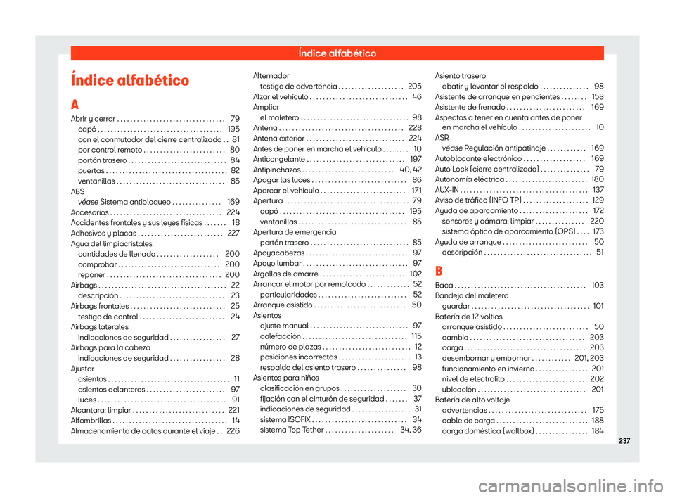 Seat Mii electric 2020 Manual de instrucciones (in Spanish) Seat Mii electric 2020 Manual de instrucciones (in Spanish)