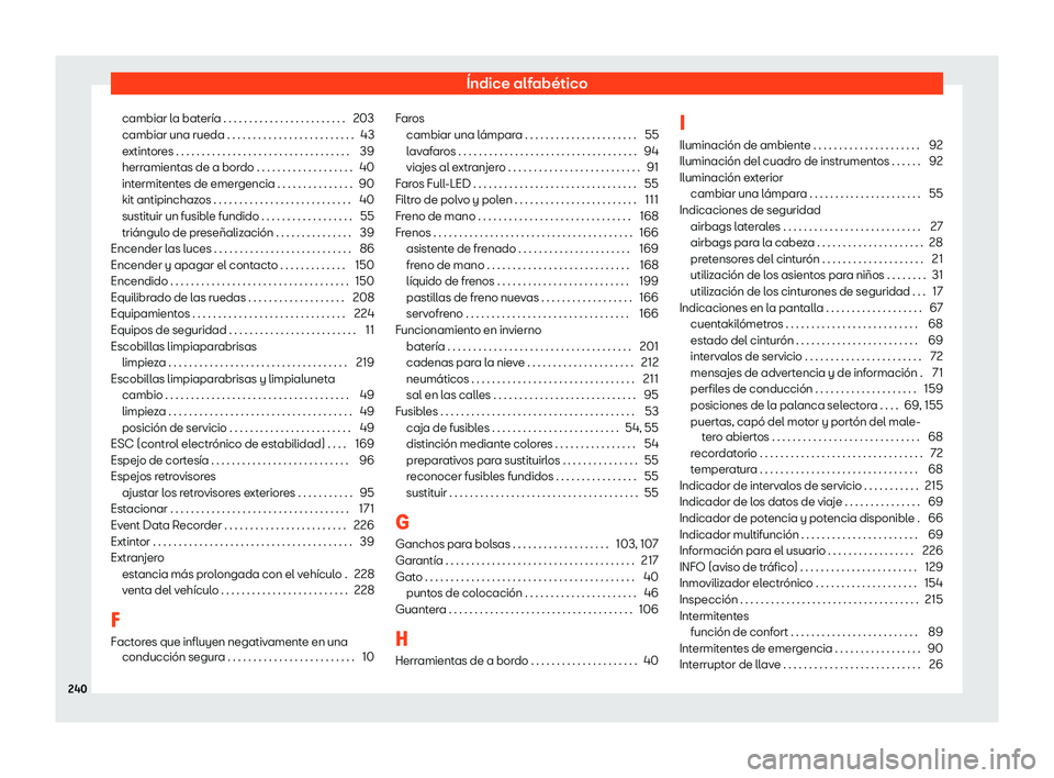 Seat Mii electric 2020 Manual de instrucciones (in Spanish) Seat Mii electric 2020 Manual de instrucciones (in Spanish)