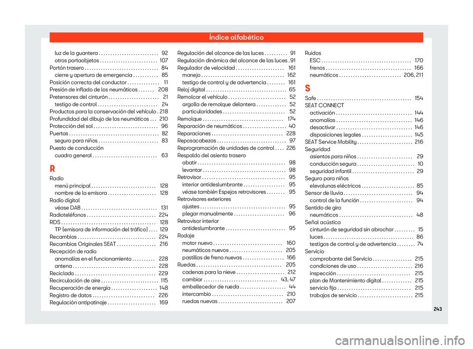 Seat Mii electric 2020 Manual de instrucciones (in Spanish) Seat Mii electric 2020 Manual de instrucciones (in Spanish)