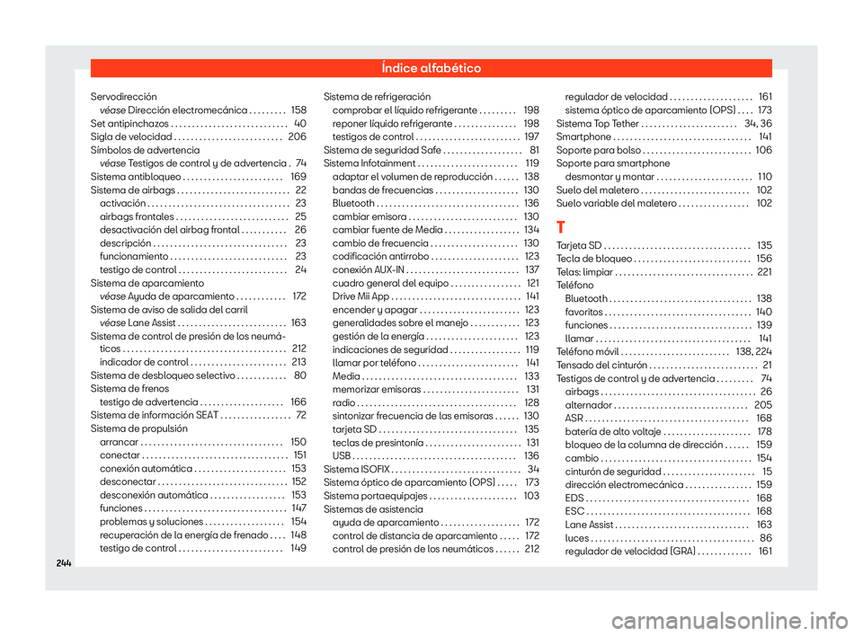 Seat Mii electric 2020 Manual de instrucciones (in Spanish) Seat Mii electric 2020 Manual de instrucciones (in Spanish)