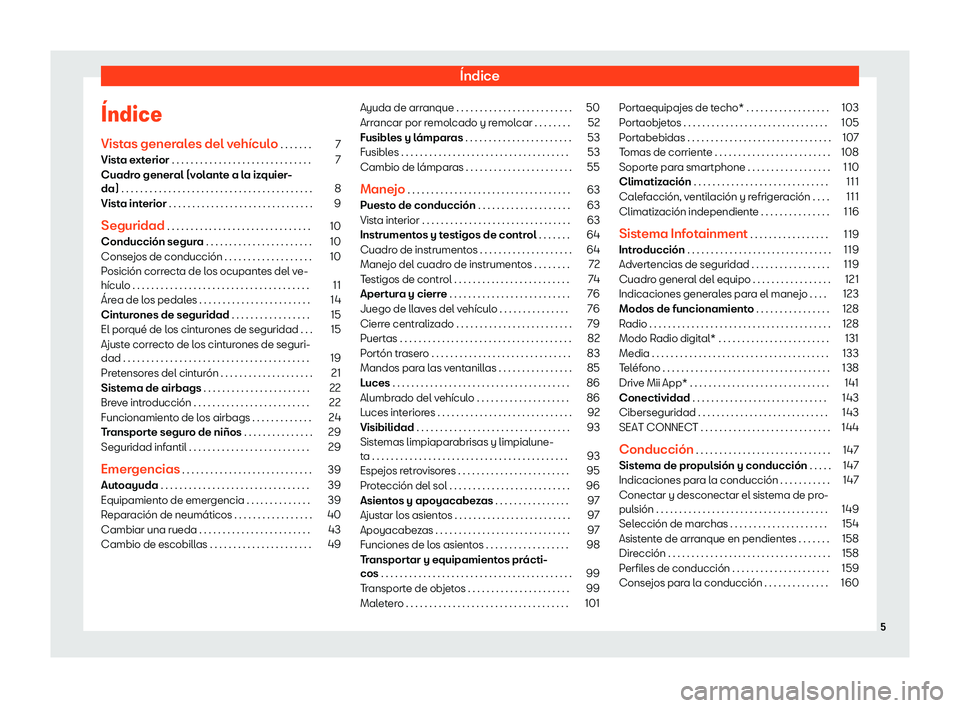 Seat Mii electric 2020  Manual de instrucciones (in Spanish) 