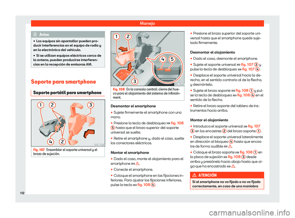 Seat Mii electric 2019  Manual de instrucciones (in Spanish) Manejo
Aviso
