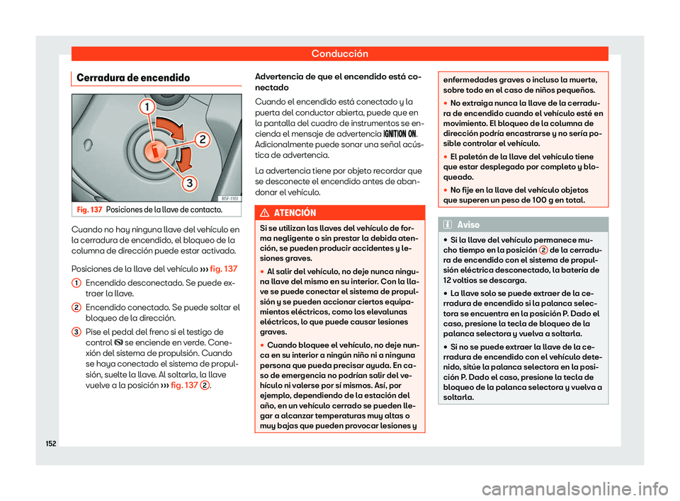 Seat Mii electric 2019 Manual de instrucciones (in Spanish) Conducci Seat Mii electric 2019 Manual de instrucciones (in Spanish) Conducci