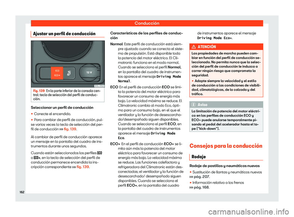 Seat Mii electric 2019 Manual de instrucciones (in Spanish) Conducci Seat Mii electric 2019 Manual de instrucciones (in Spanish) Conducci