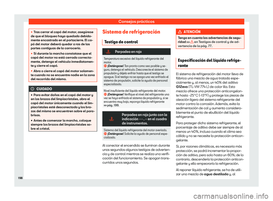 Seat Mii electric 2019 Manual de instrucciones (in Spanish) Consejos pr Seat Mii electric 2019 Manual de instrucciones (in Spanish) Consejos pr