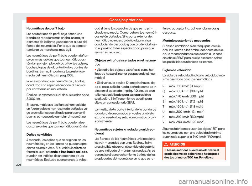 Seat Mii electric 2019 Manual de instrucciones (in Spanish) Consejos pr Seat Mii electric 2019 Manual de instrucciones (in Spanish) Consejos pr