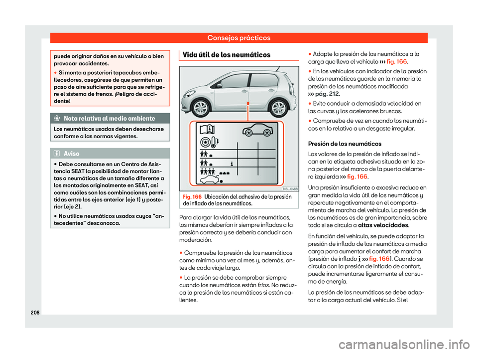 Seat Mii electric 2019 Manual de instrucciones (in Spanish) Consejos pr Seat Mii electric 2019 Manual de instrucciones (in Spanish) Consejos pr