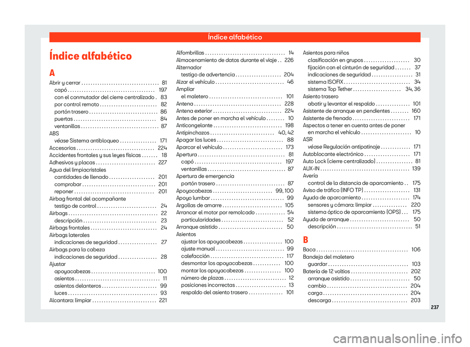 Seat Mii electric 2019 Manual de instrucciones (in Spanish) Seat Mii electric 2019 Manual de instrucciones (in Spanish)