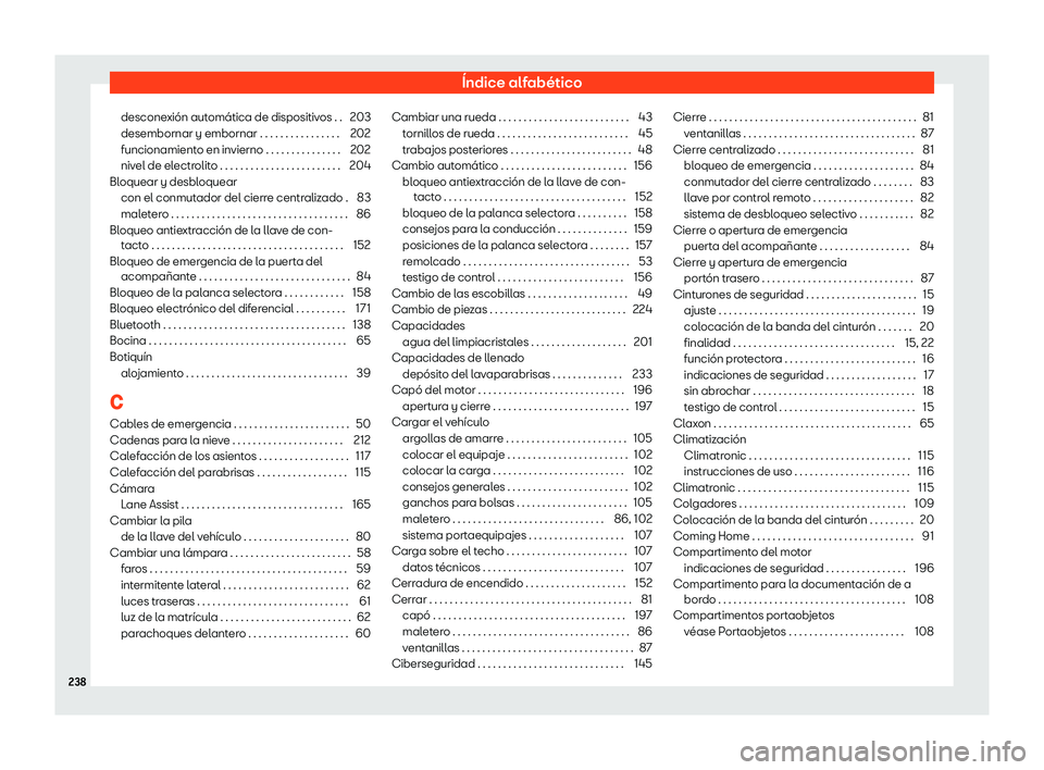 Seat Mii electric 2019 Manual de instrucciones (in Spanish) Seat Mii electric 2019 Manual de instrucciones (in Spanish)