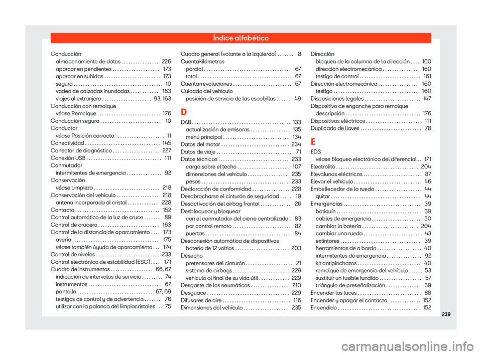 Seat Mii electric 2019 Manual de instrucciones (in Spanish) Seat Mii electric 2019 Manual de instrucciones (in Spanish)