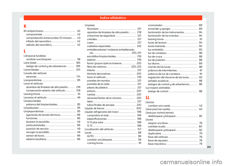 Seat Mii electric 2019 Manual de instrucciones (in Spanish) Seat Mii electric 2019 Manual de instrucciones (in Spanish)