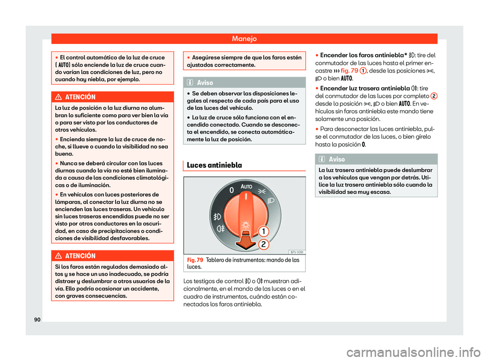 Seat Mii electric 2019  Manual de instrucciones (in Spanish) Manejo
