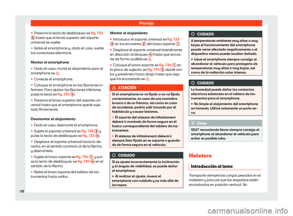 Seat Mii electric 2018  Manual de instrucciones (in Spanish) Manejo
