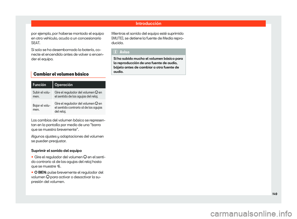 Seat Mii electric 2018  Manual de instrucciones (in Spanish) Introducci