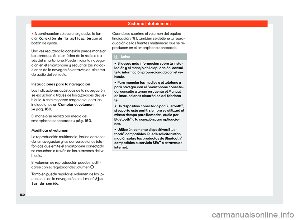 Seat Mii electric 2018  Manual de instrucciones (in Spanish) Sistema Infotainment
