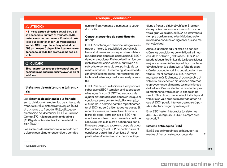 Seat Mii electric 2018 Manual de instrucciones (in Spanish) Arranque y conducci Seat Mii electric 2018 Manual de instrucciones (in Spanish) Arranque y conducci