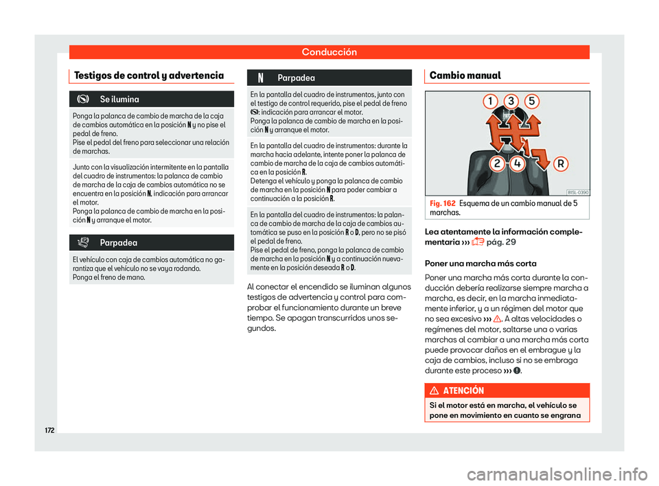 Seat Mii electric 2018 Manual de instrucciones (in Spanish) Conducci Seat Mii electric 2018 Manual de instrucciones (in Spanish) Conducci