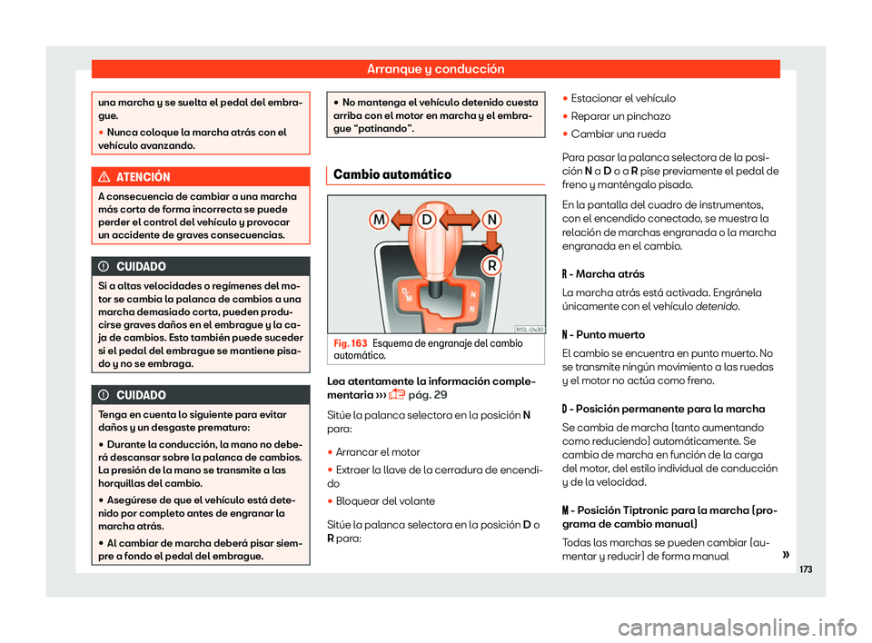 Seat Mii electric 2018 Manual de instrucciones (in Spanish) Arranque y conducci Seat Mii electric 2018 Manual de instrucciones (in Spanish) Arranque y conducci