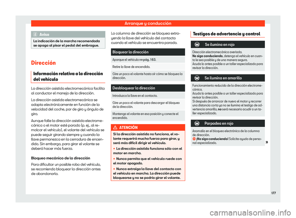 Seat Mii electric 2018 Manual de instrucciones (in Spanish) Arranque y conducci Seat Mii electric 2018 Manual de instrucciones (in Spanish) Arranque y conducci