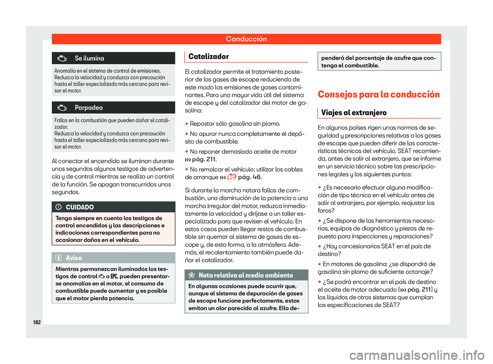 Seat Mii electric 2018  Manual de instrucciones (in Spanish) Conducci