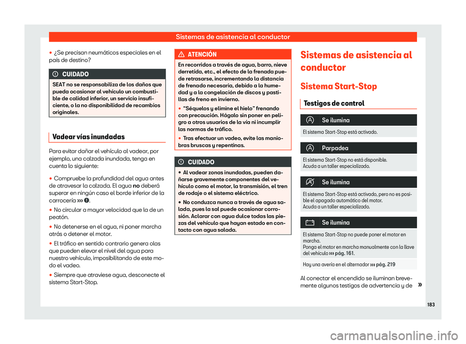 Seat Mii electric 2018  Manual de instrucciones (in Spanish) Sistemas de asistencia al conductor
