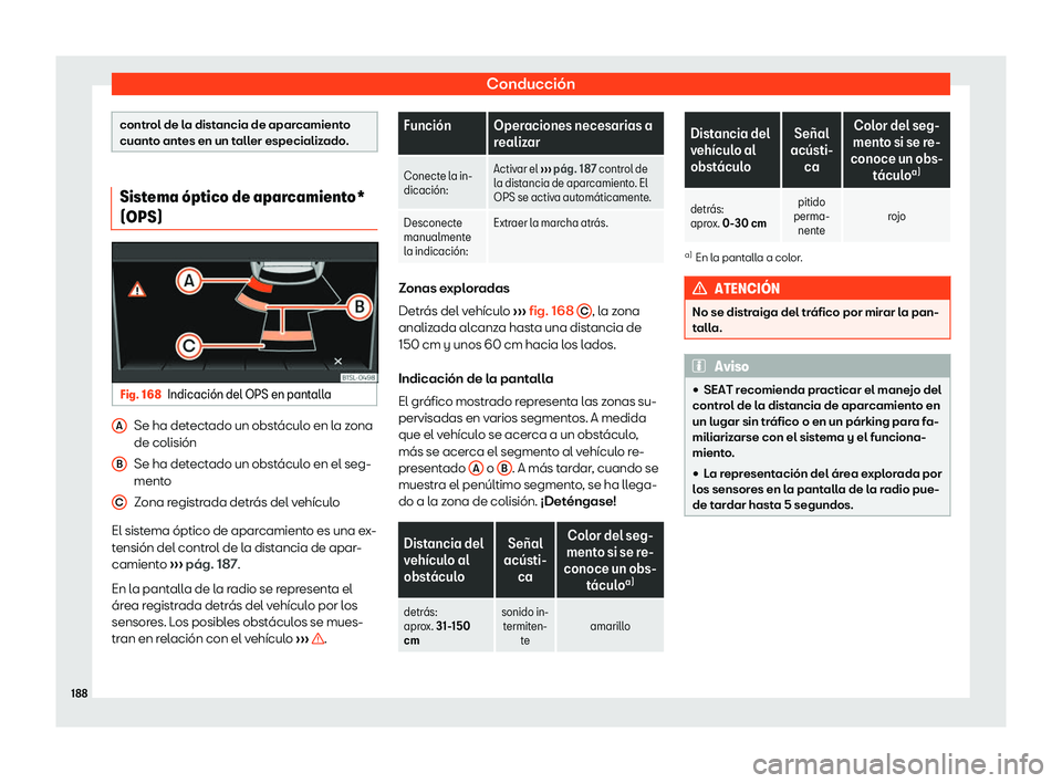 Seat Mii electric 2018  Manual de instrucciones (in Spanish) Conducci