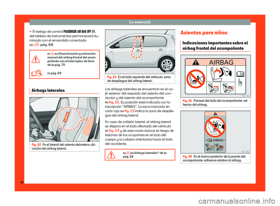 Seat Mii electric 2018  Manual de instrucciones (in Spanish) Lo esencial

