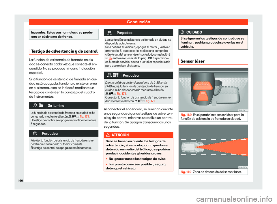 Seat Mii electric 2018 Manual de instrucciones (in Spanish) Conducci Seat Mii electric 2018 Manual de instrucciones (in Spanish) Conducci