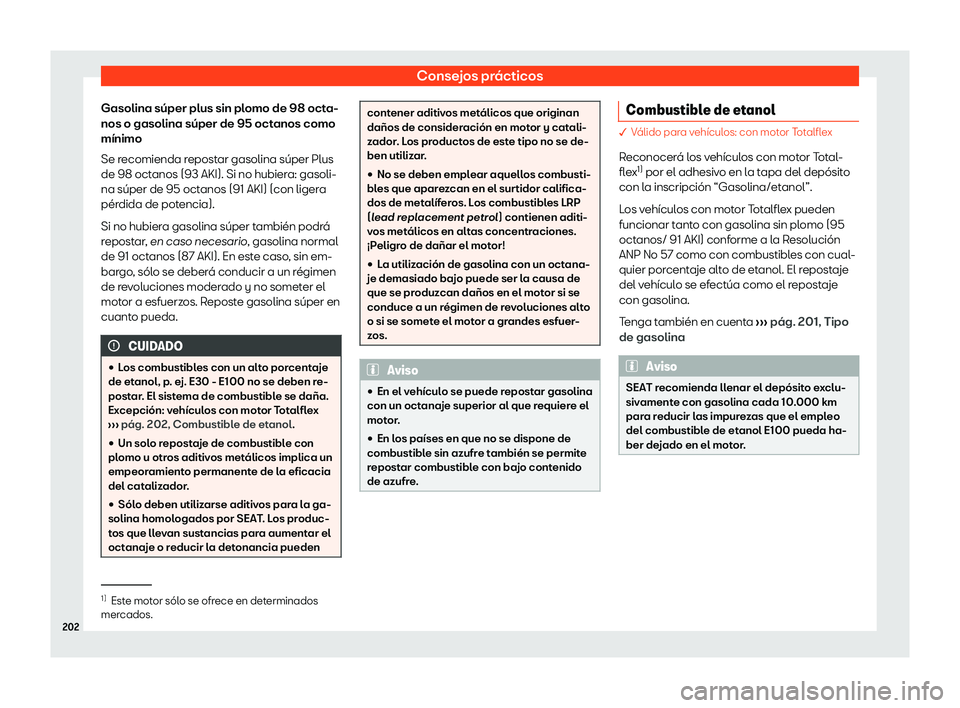 Seat Mii electric 2018 Manual de instrucciones (in Spanish) Consejos pr Seat Mii electric 2018 Manual de instrucciones (in Spanish) Consejos pr