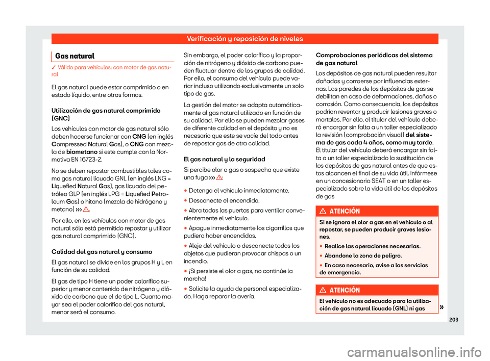 Seat Mii electric 2018 Manual de instrucciones (in Spanish) Verificaci Seat Mii electric 2018 Manual de instrucciones (in Spanish) Verificaci
