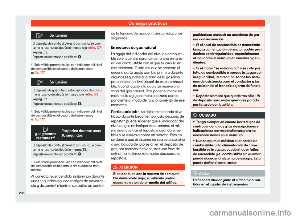Seat Mii electric 2018 Manual de instrucciones (in Spanish) Consejos pr Seat Mii electric 2018 Manual de instrucciones (in Spanish) Consejos pr
