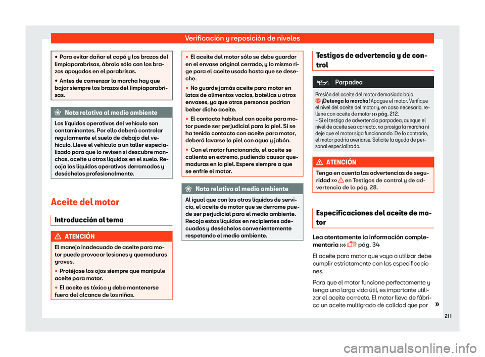 Seat Mii electric 2018 Manual de instrucciones (in Spanish) Verificaci Seat Mii electric 2018 Manual de instrucciones (in Spanish) Verificaci