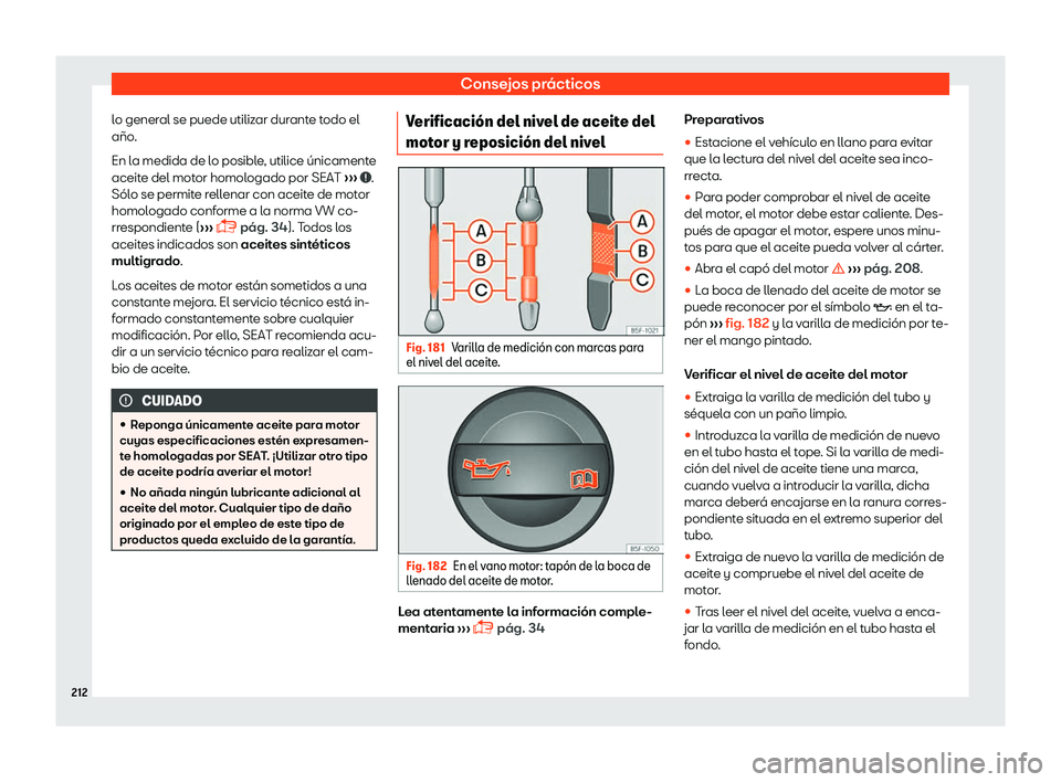 Seat Mii electric 2018 Manual de instrucciones (in Spanish) Consejos pr Seat Mii electric 2018 Manual de instrucciones (in Spanish) Consejos pr