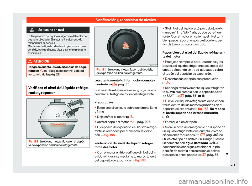 Seat Mii electric 2018 Manual de instrucciones (in Spanish) Verificaci Seat Mii electric 2018 Manual de instrucciones (in Spanish) Verificaci