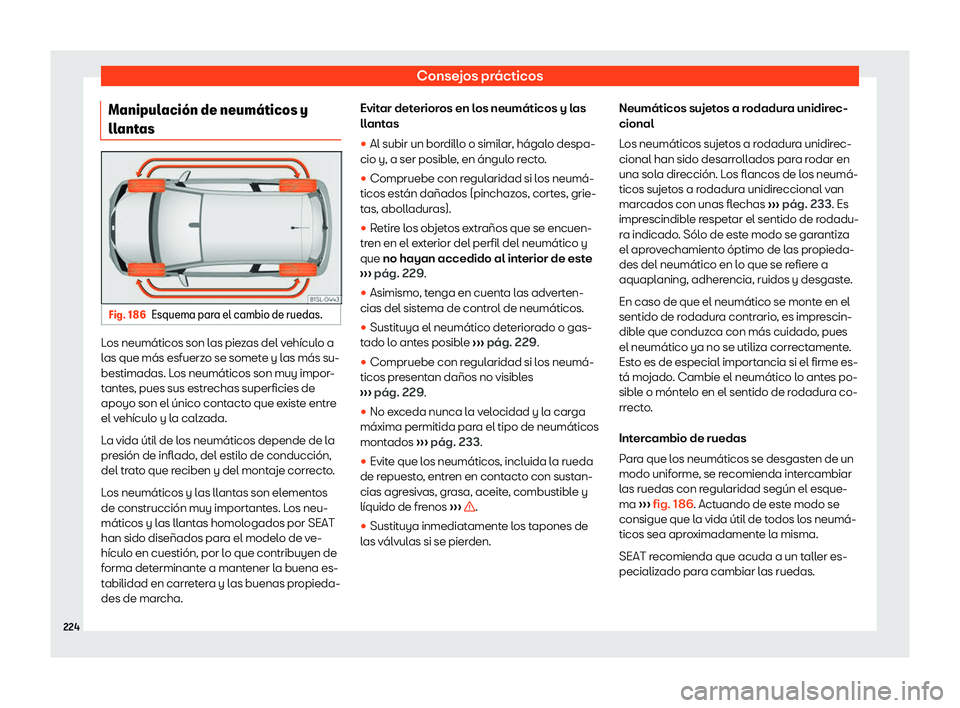 Seat Mii electric 2018 Manual de instrucciones (in Spanish) Consejos pr Seat Mii electric 2018 Manual de instrucciones (in Spanish) Consejos pr