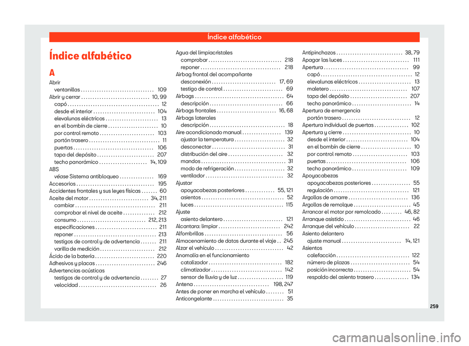 Seat Mii electric 2018 Manual de instrucciones (in Spanish) Seat Mii electric 2018 Manual de instrucciones (in Spanish)