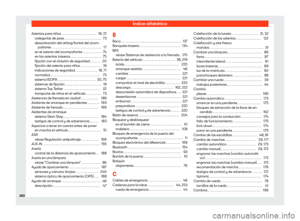 Seat Mii electric 2018 Manual de instrucciones (in Spanish) Seat Mii electric 2018 Manual de instrucciones (in Spanish)